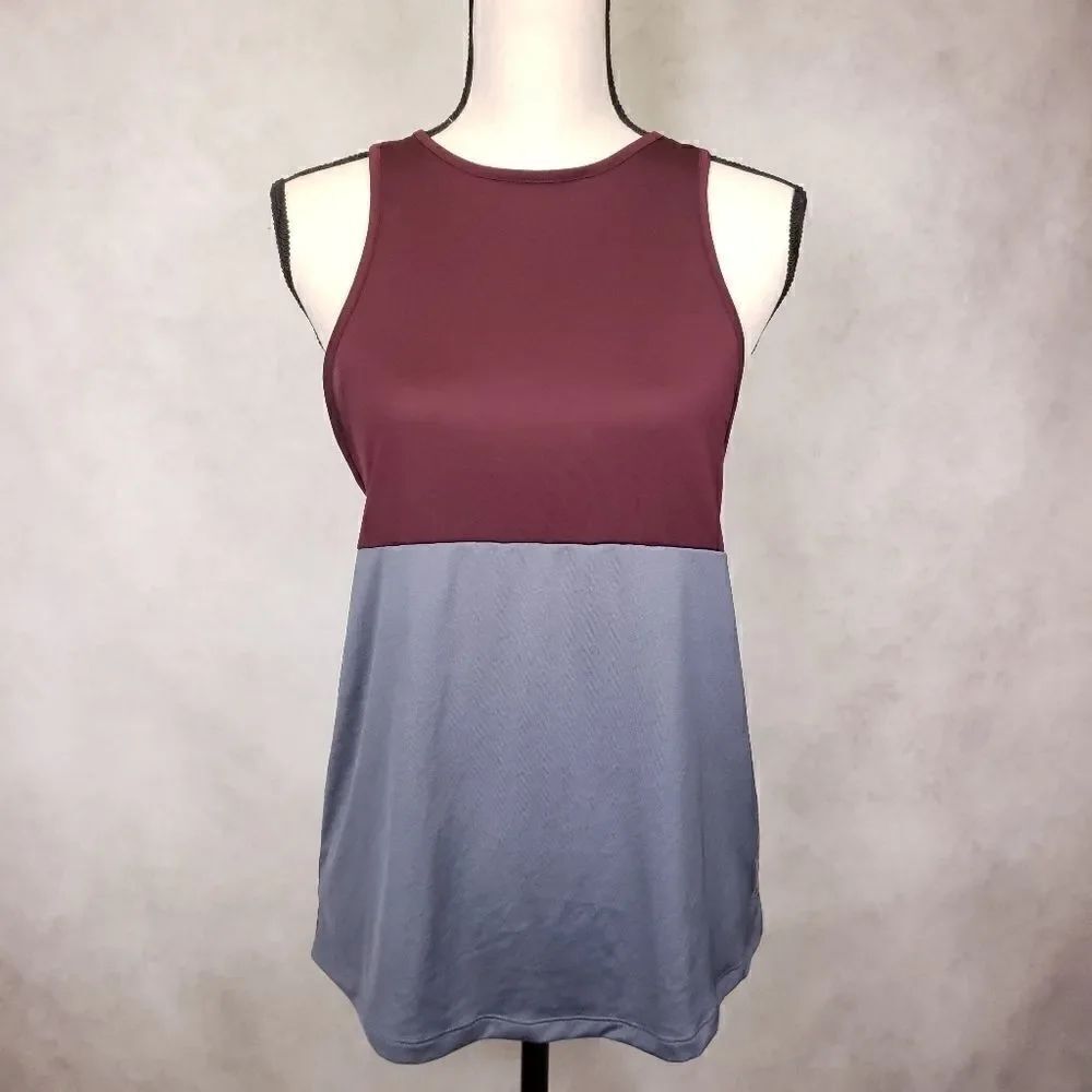 VS Pink racerback athletic maroon gray tank top XS